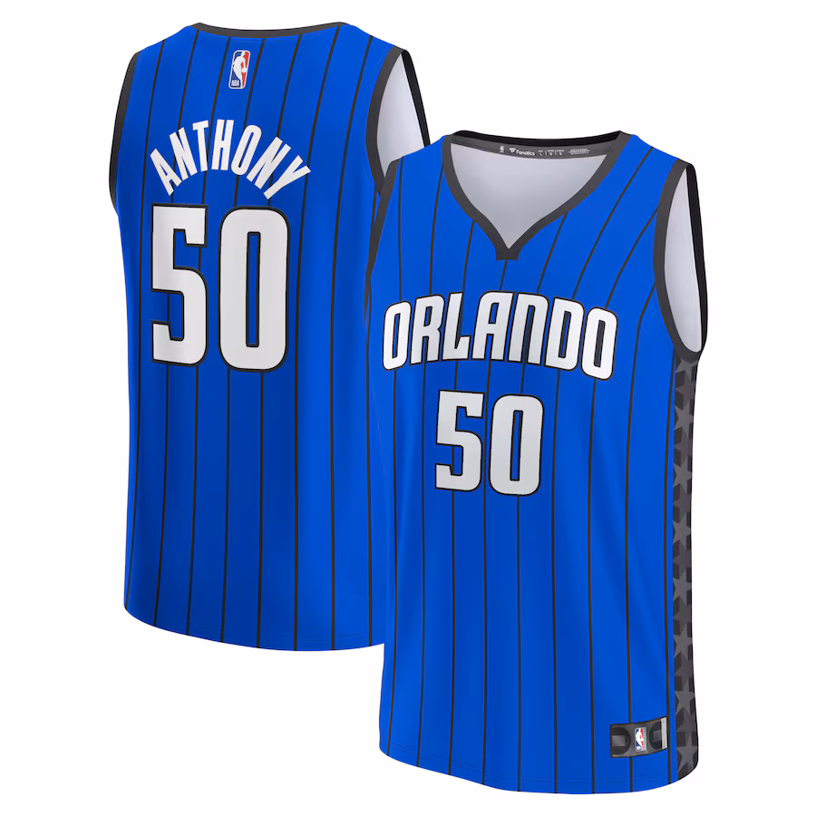 Men's Orlando Magic Cole Anthony Fanatics Blue Fast Break Replica Player Jersey - Statement Edition - Puhuasuan