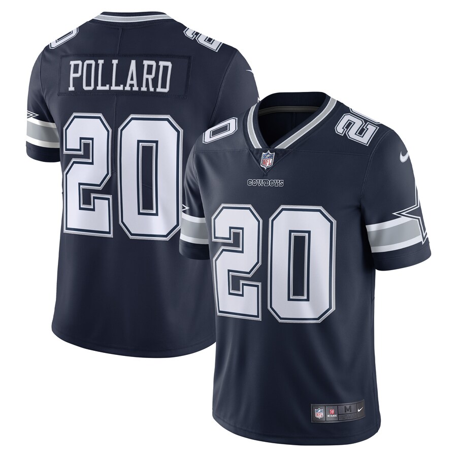 Men's Dallas Cowboys Tony Pollard Nike Navy 2020 Vapor Limited Jersey - Puhuasuan
