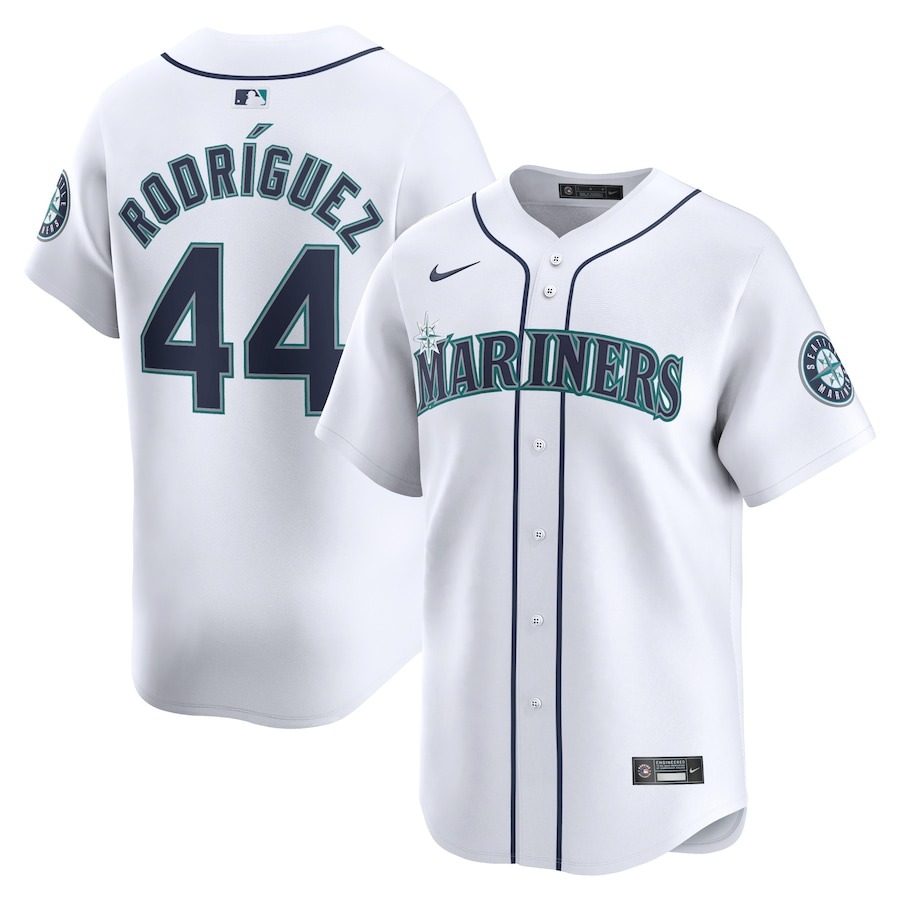 Men's Seattle Mariners Julio Rodríguez Nike White Home Limited Player Jersey - Puhuasuan
