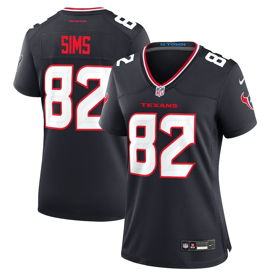 Women's Houston Texans Steven Sims Nike  Navy Team Game Jersey - Puhuasuan