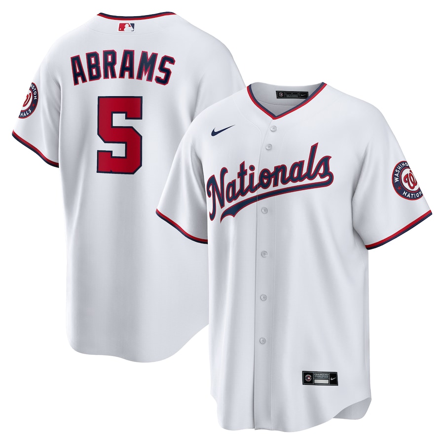 Men's Washington Nationals C.J. Abrams Nike White Home Replica Jersey - Puhuasuan