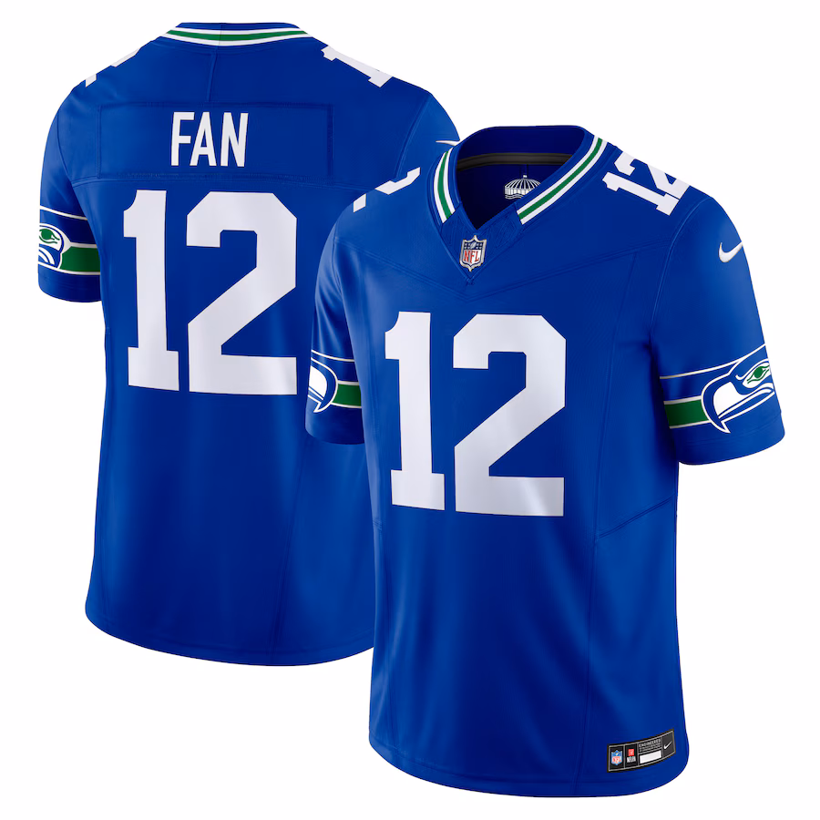 Men's Seattle Seahawks 12th Fan Nike Royal Vapor F.U.S.E. Limited Jersey - Puhuasuan