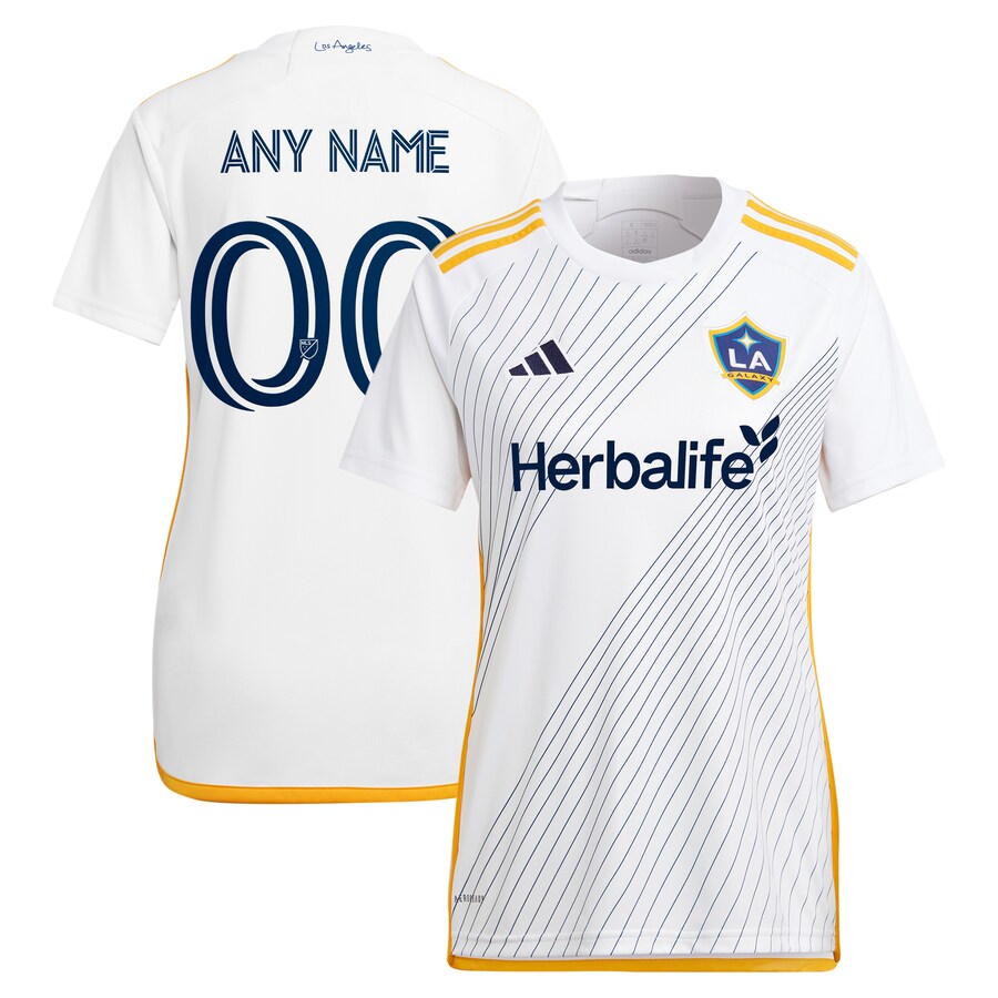 Women's LA Galaxy  adidas White 2024 Angeleno Kit Replica Custom Jersey - Puhuasuan