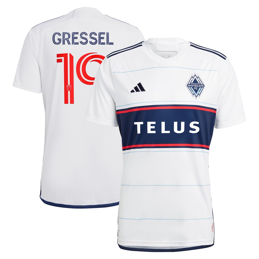 Men's Vancouver Whitecaps FC Julian Gressel adidas White 2023 Bloodlines Replica Player Jersey - Puhuasuan