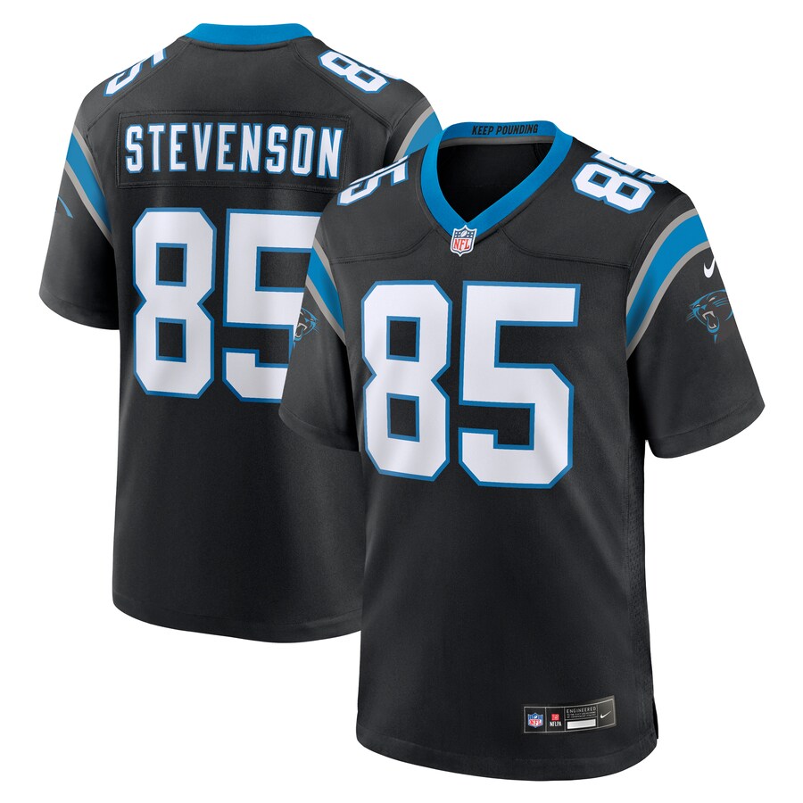 Men's Carolina Panthers Marquez Stevenson Nike  Black Team Game Jersey - Puhuasuan