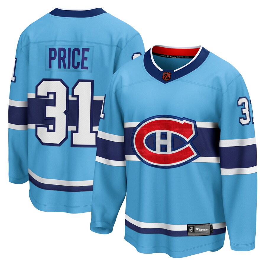 Men's Montreal Canadiens Carey Price Fanatics Branded Light Blue Special Edition 2.0 Breakaway Player Jersey - Puhuasuan