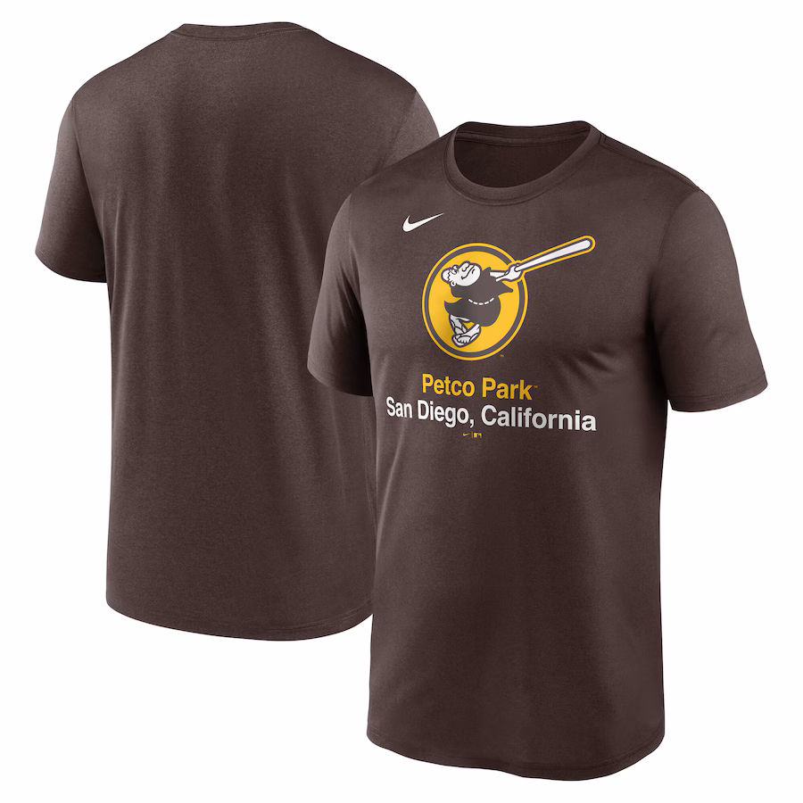 Men's San Diego Padres Nike Brown Stadium Legend Performance T-Shirt - Puhuasuan