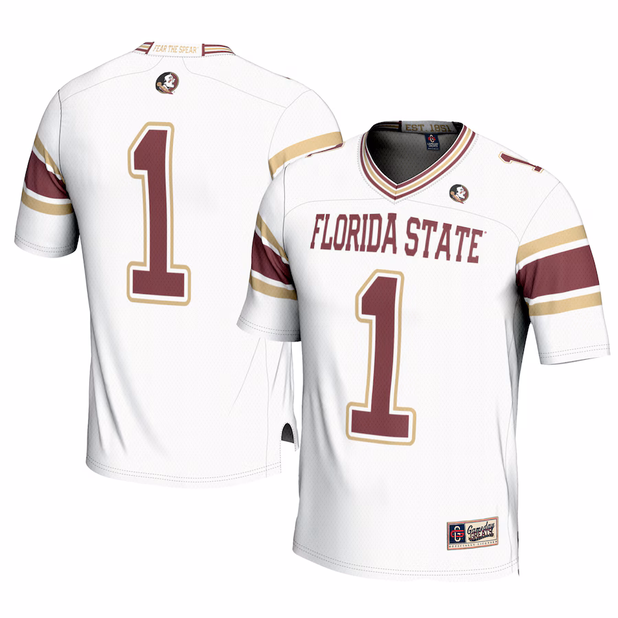 Youth GameDay Greats #1 White Florida State Seminoles Football Jersey - Puhuasuan