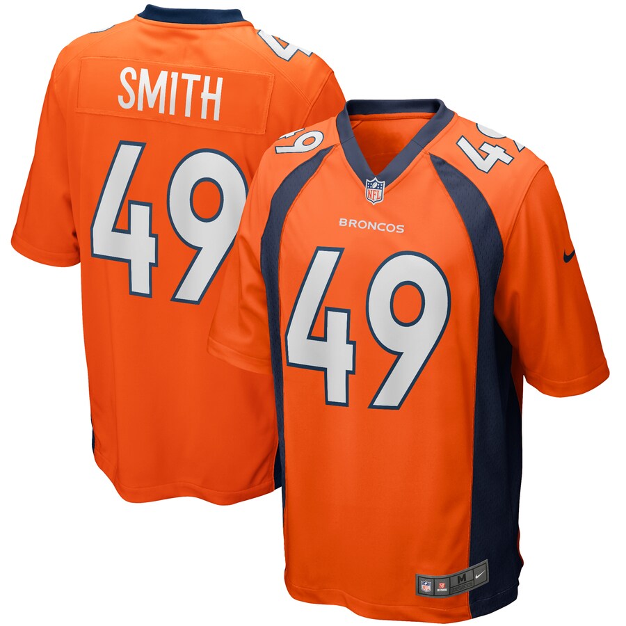 Men's Denver Broncos Dennis Smith Nike Orange Game Retired Player Jersey - Puhuasuan
