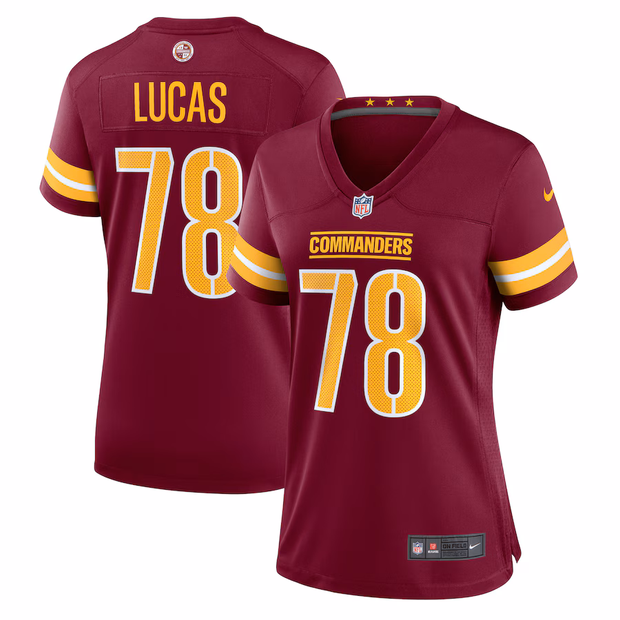 Women's Washington Commanders Cornelius Lucas Nike  Burgundy  Game Jersey - Puhuasuan