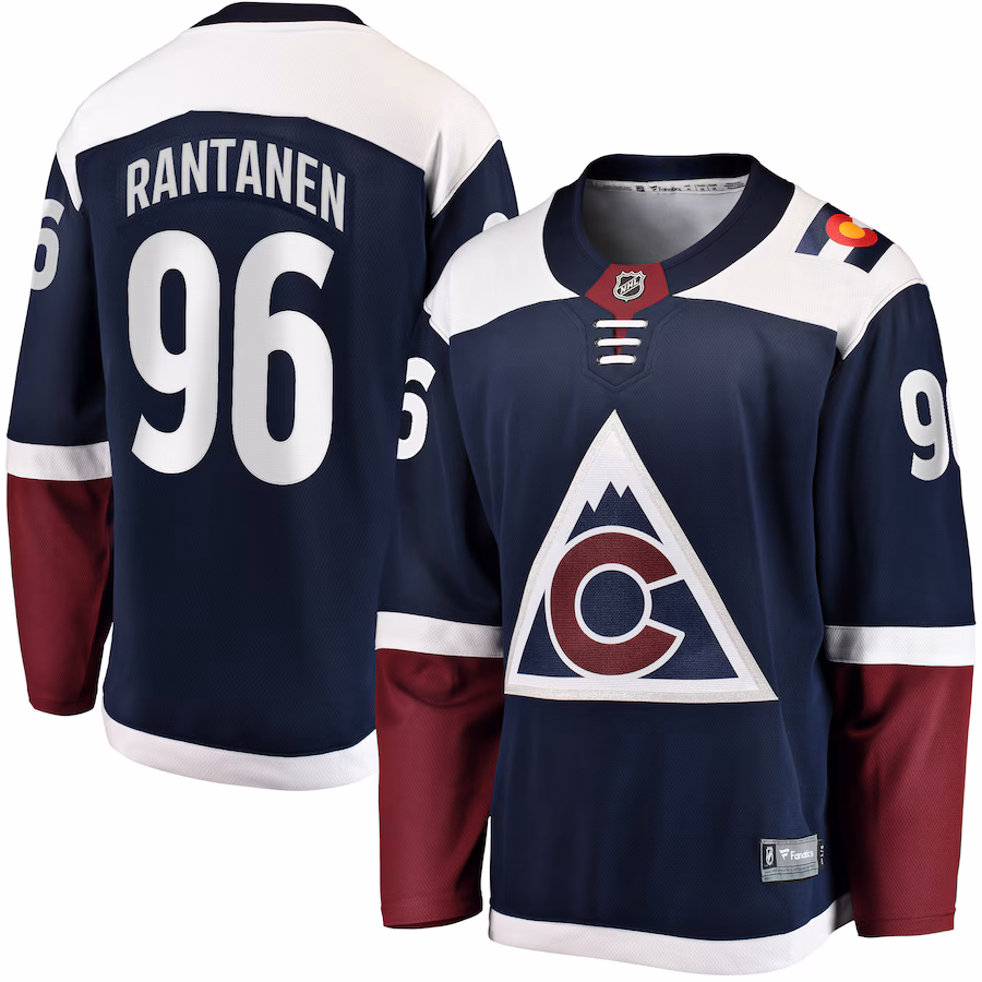 Men's Colorado Avalanche Mikko Rantanen Fanatics Navy Premier Breakaway Player Jersey - Puhuasuan