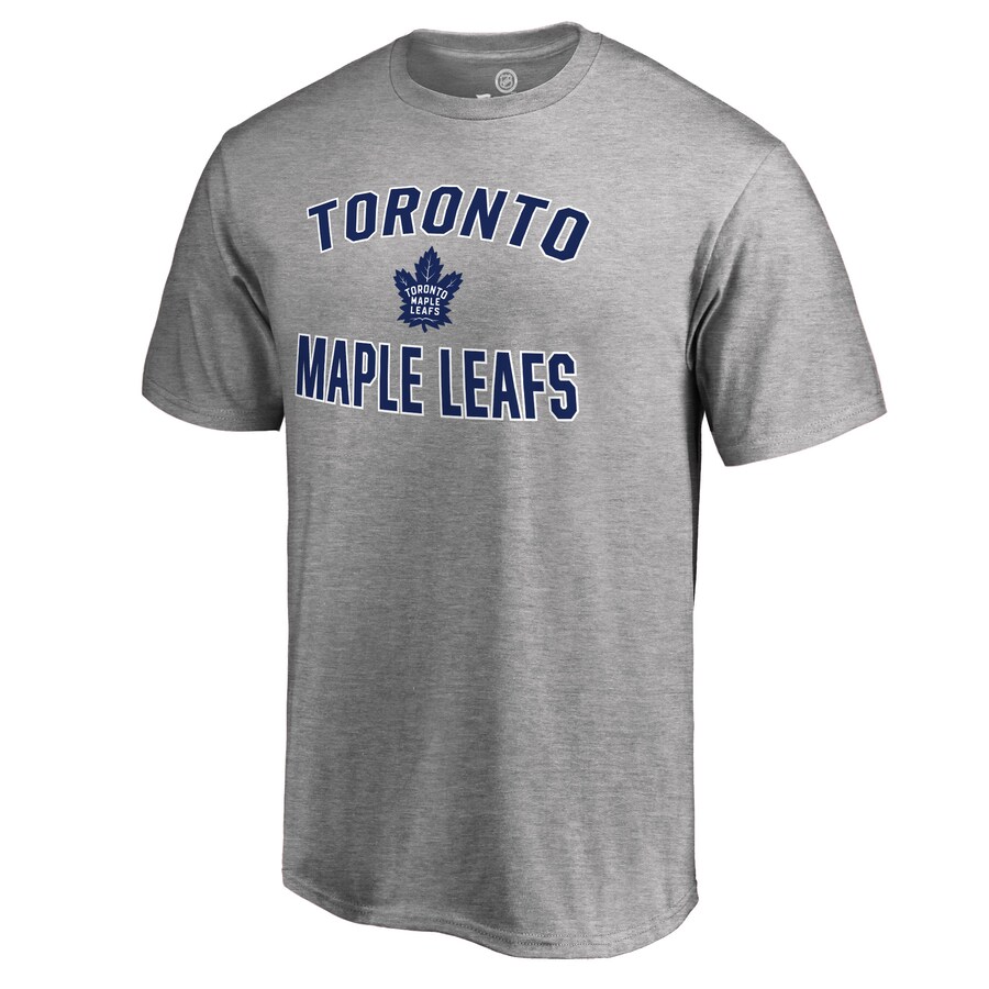 Men's Toronto Maple Leafs Ash Victory Arch T-Shirt - Puhuasuan