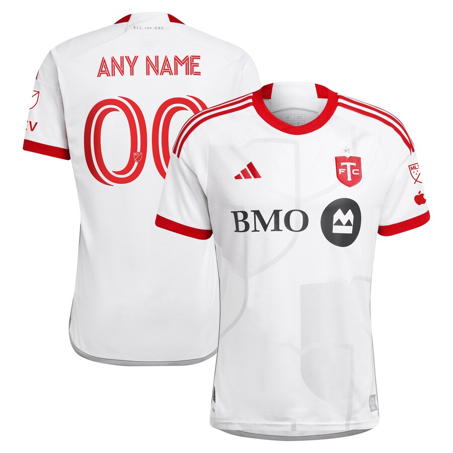 Men's Toronto FC  adidas White 2024 GTA Kit Authentic Custom Jersey - Puhuasuan
