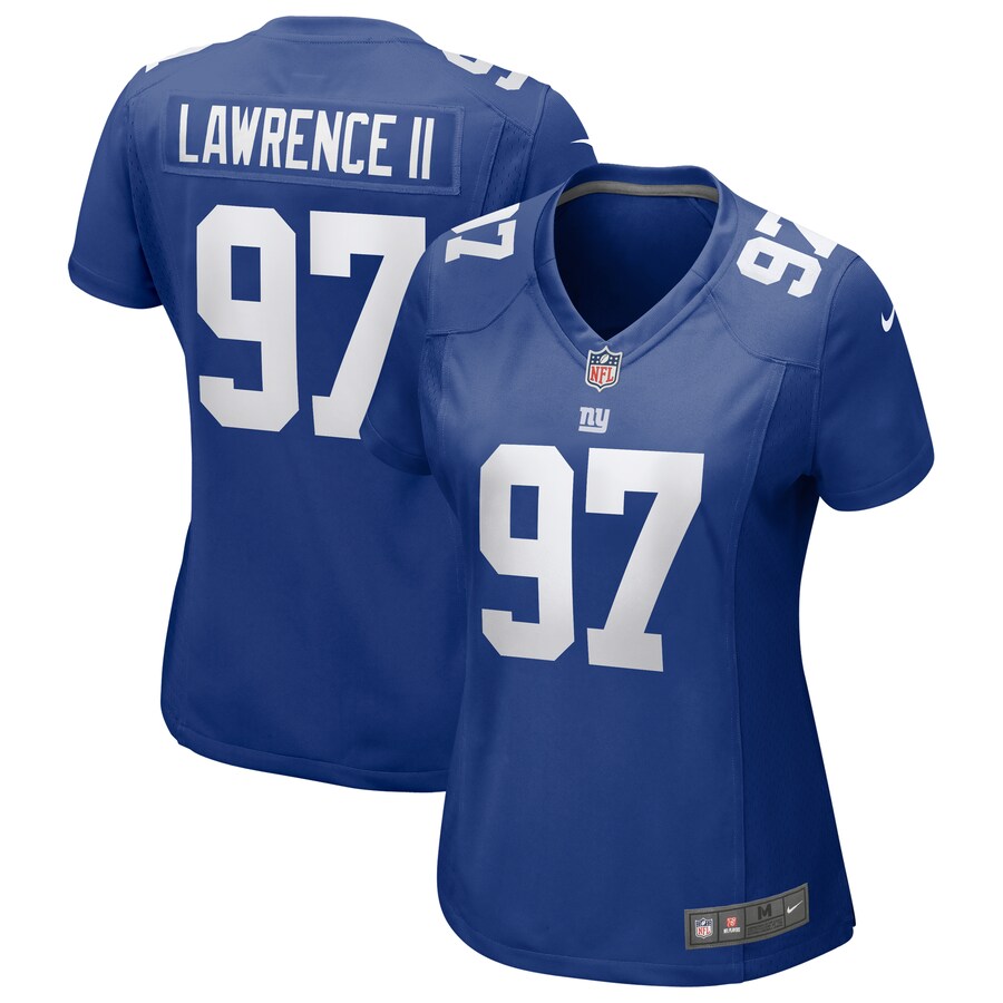 Women's New York Giants Dexter Lawrence II Nike Royal Team Game Player Jersey - Puhuasuan
