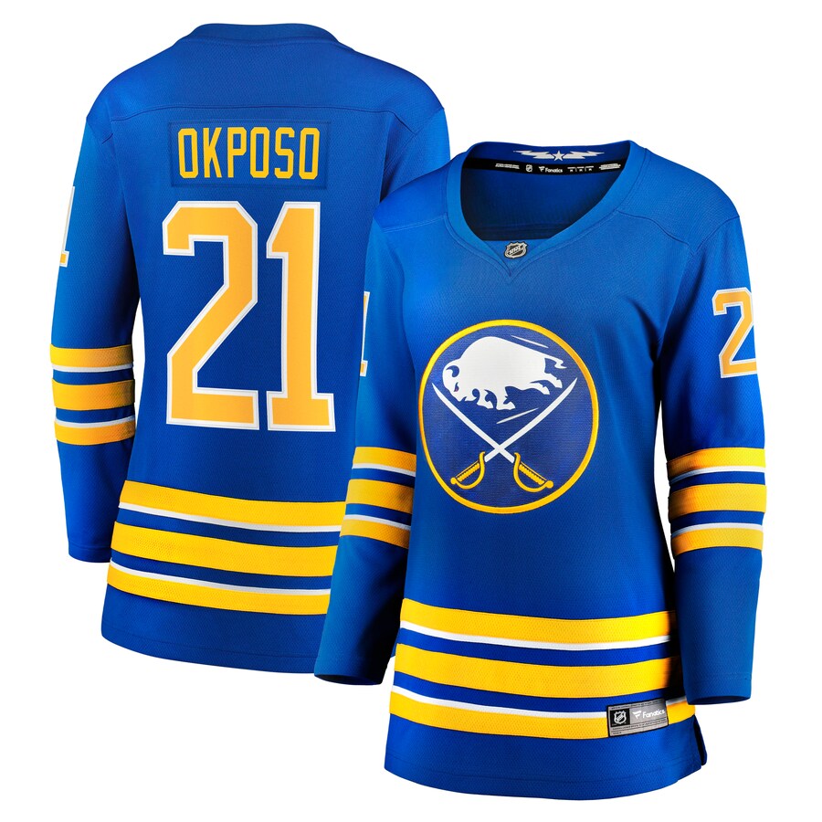 Women's Buffalo Sabres Kyle Okposo Fanatics Branded Royal Home Breakaway Jersey - Puhuasuan