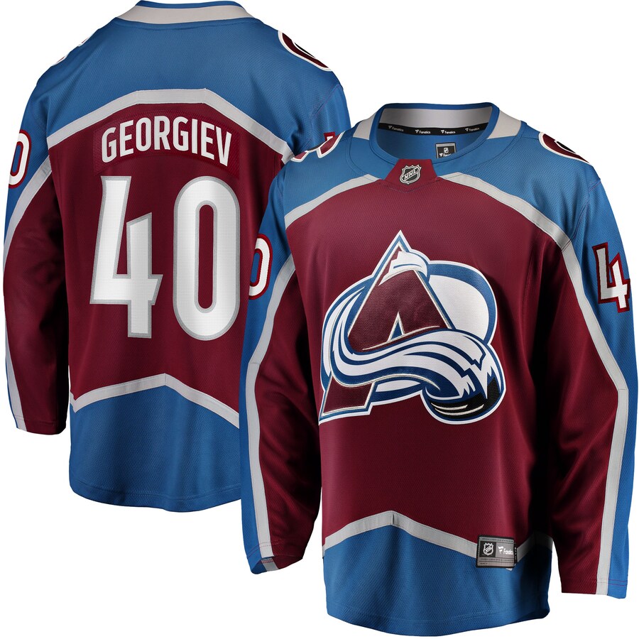 Men's Colorado Avalanche Alexandar Georgiev Fanatics Branded Burgundy Home Breakaway Player Jersey - Puhuasuan