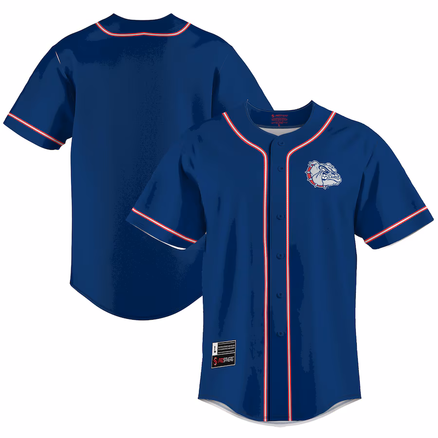 Men's GameDay Greats  Blue Gonzaga Bulldogs  Lightweight Baseball Jersey - Puhuasuan