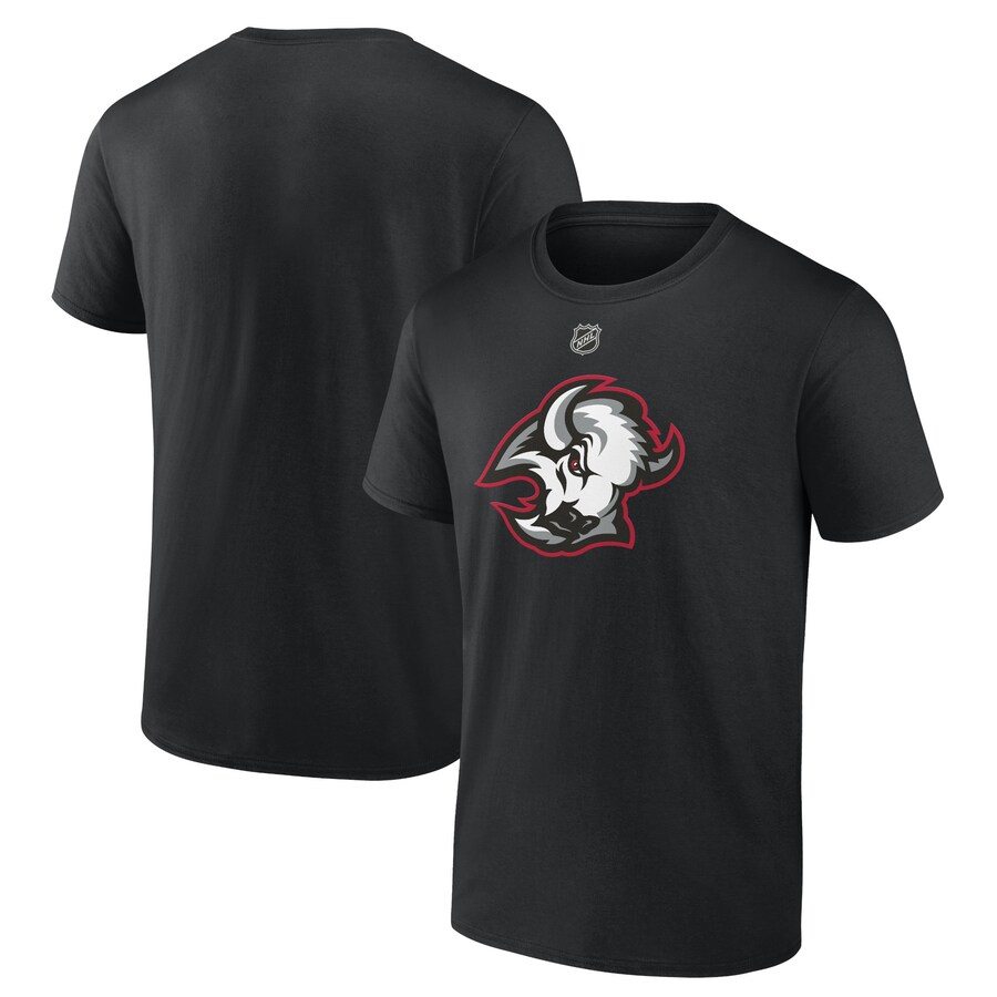 Men's Buffalo Sabres Black Alternate Logo T-Shirt - Puhuasuan
