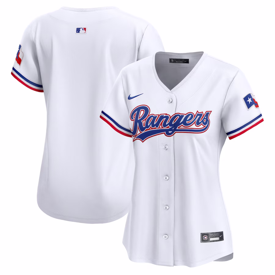 Women's Texas Rangers Nike White Home Limited Jersey - Puhuasuan