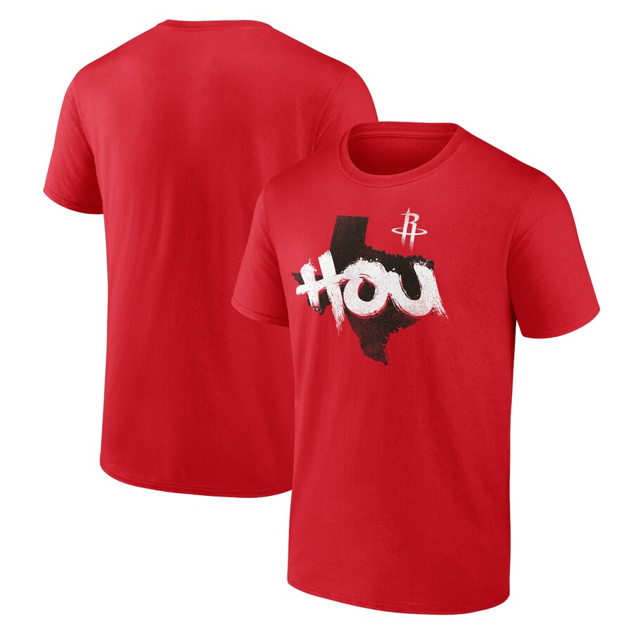 Men's Houston Rockets Red Pick & Roll Coverage T-Shirt - Puhuasuan