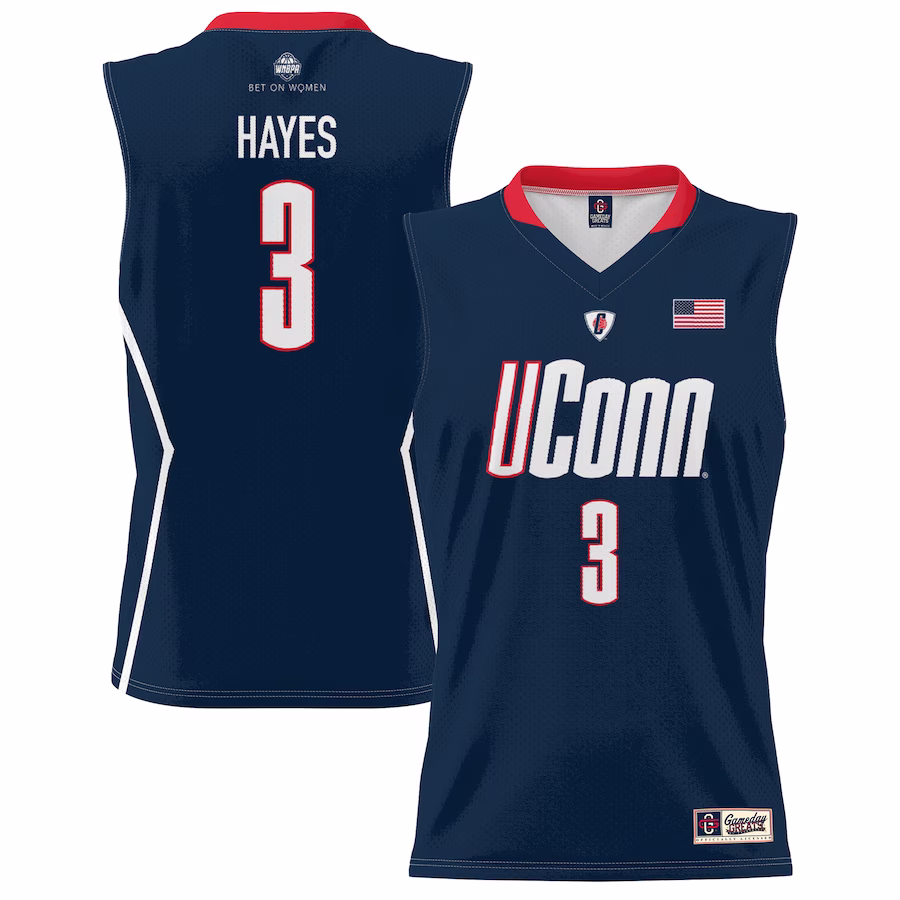 Tiffany Hayes UConn Huskies GameDay Greats Youth Lightweight Basketball Alumni Jersey - Navy - Puhuasuan