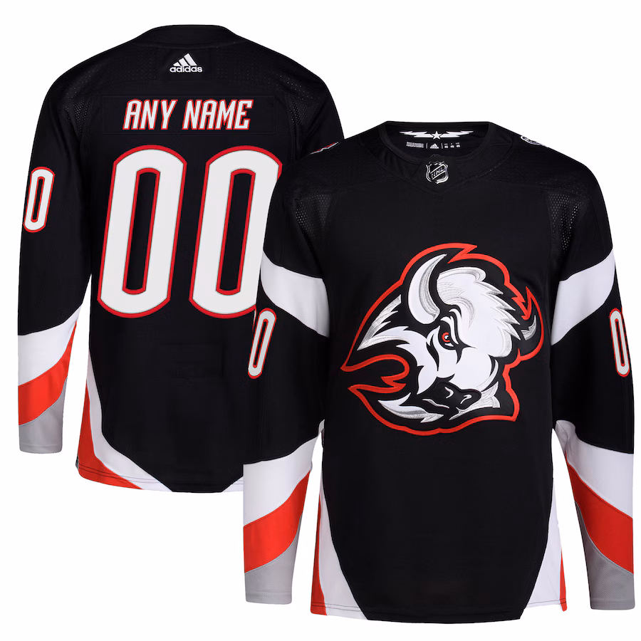 Men's Buffalo Sabres adidas Black Alternate Primegreen Authentic Custom Jersey - Puhuasuan