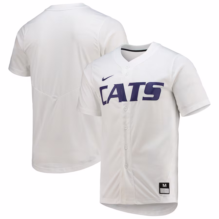 Kansas State Wildcats Nike Replica Baseball Jersey - White - Puhuasuan