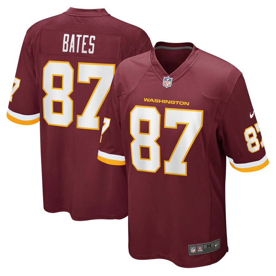Men's Washington Football Team John Bates Nike Burgundy Game Jersey - Puhuasuan