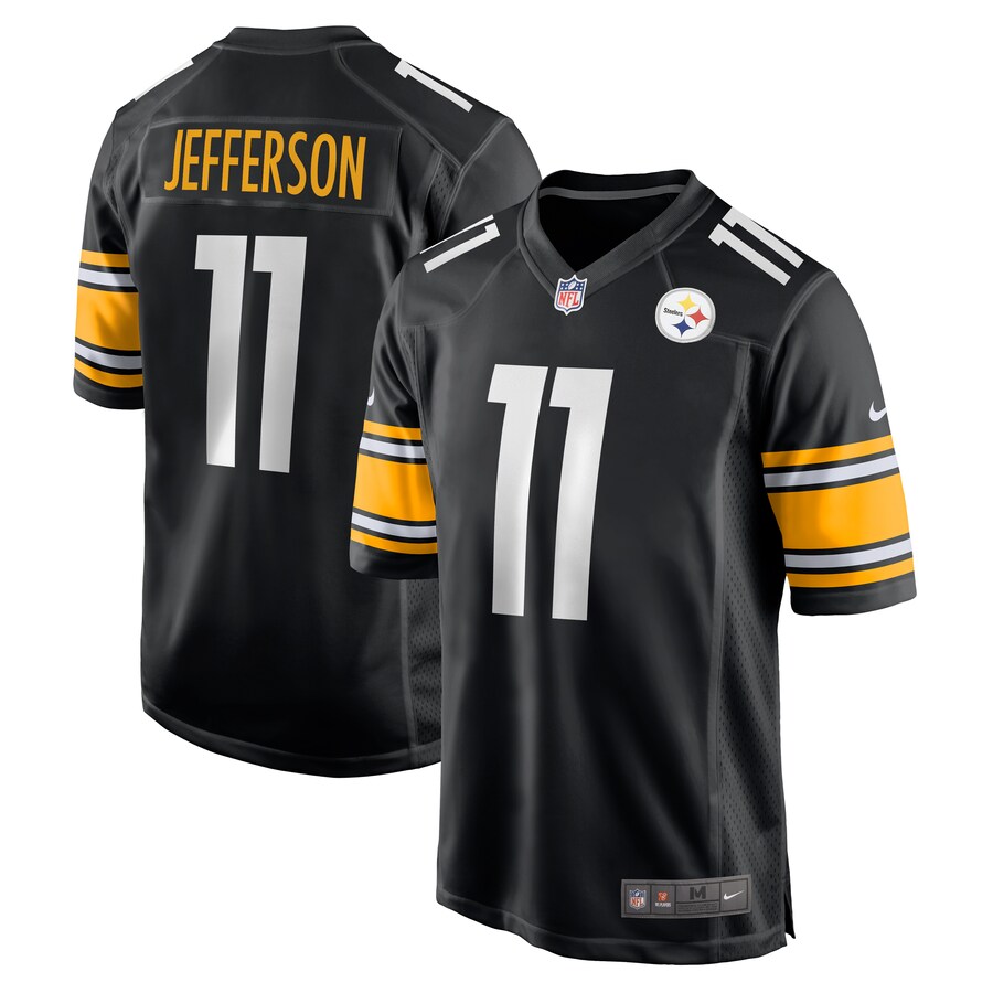 Men's Pittsburgh Steelers Van Jefferson Nike Black Game Jersey - Puhuasuan