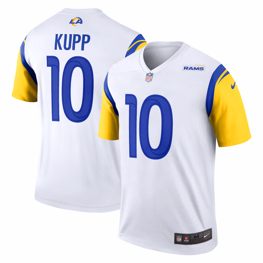 Men's Los Angeles Rams Cooper Kupp Nike White Alternate Legend Player Performance Top - Puhuasuan