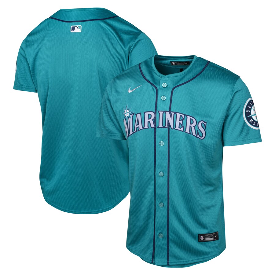 Youth Seattle Mariners Nike Aqua Alternate Limited Jersey - Puhuasuan