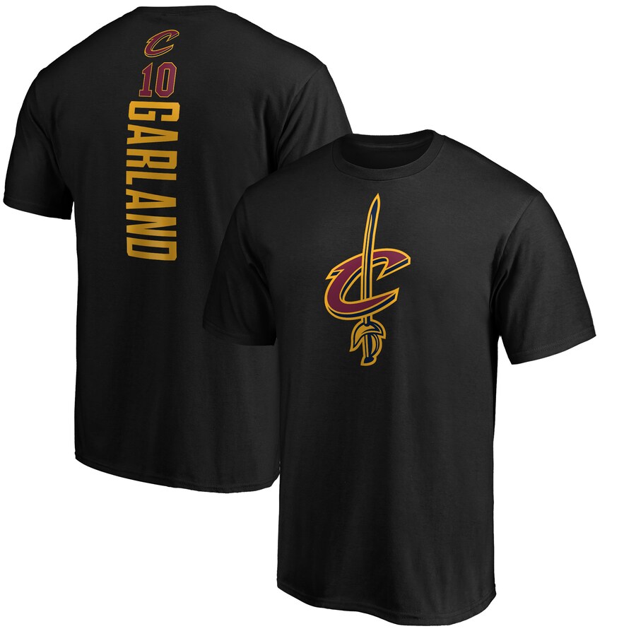 Men's Cleveland Cavaliers Darius Garland Black Playmaker Name & Number Team T-Shirt - Puhuasuan