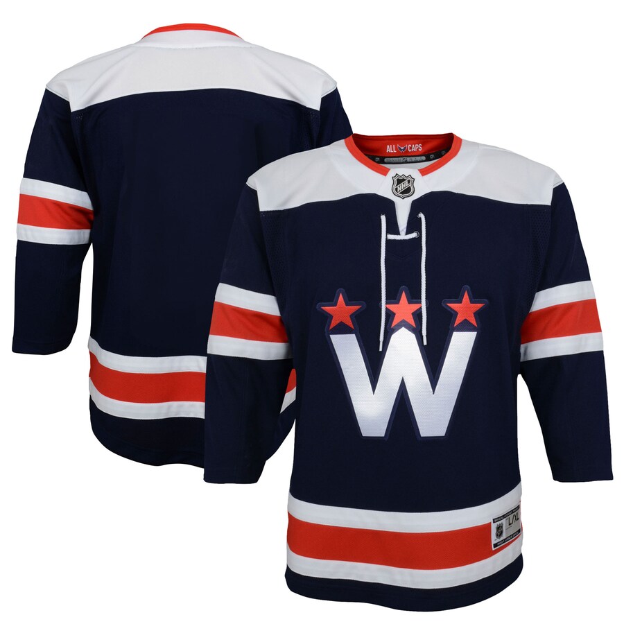 Youth Washington Capitals Navy 2020/21 Alternate Premier Jerseys - Puhuasuan