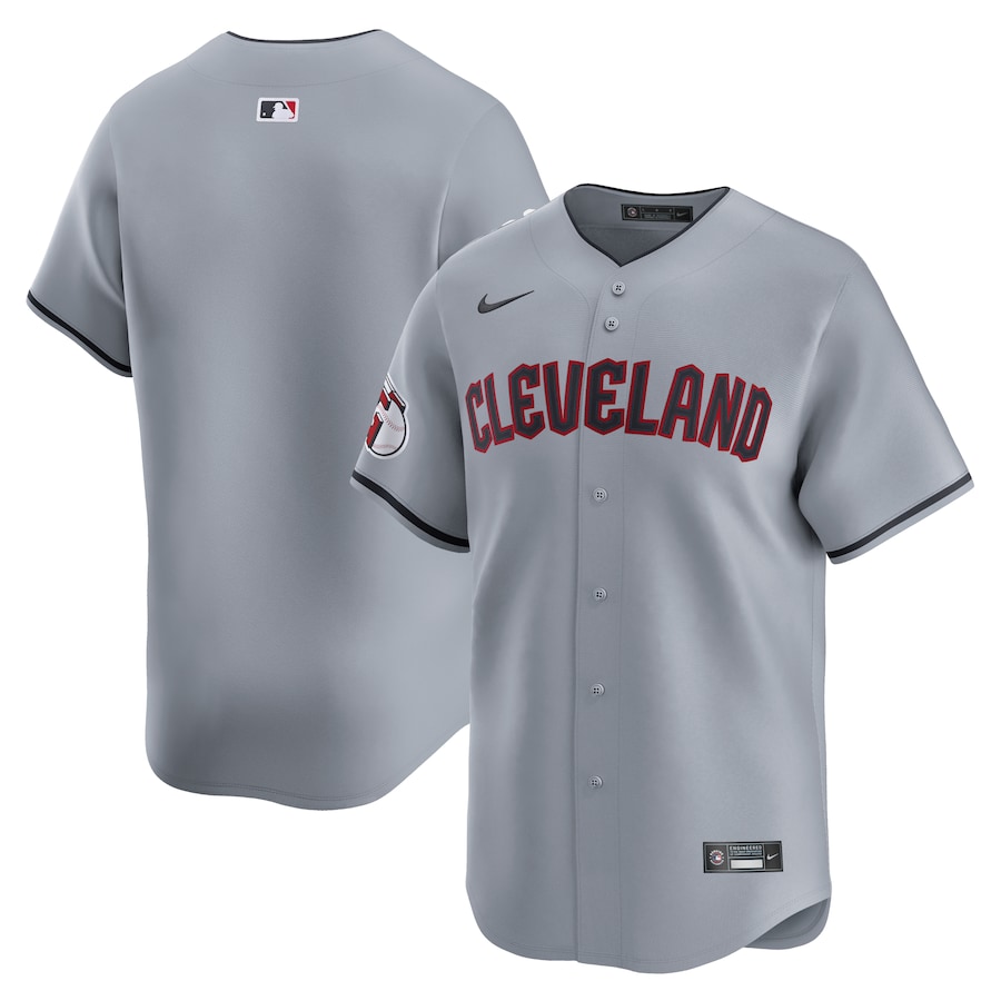 Men's Cleveland Guardians  Nike Gray Road Limited Jersey - Puhuasuan