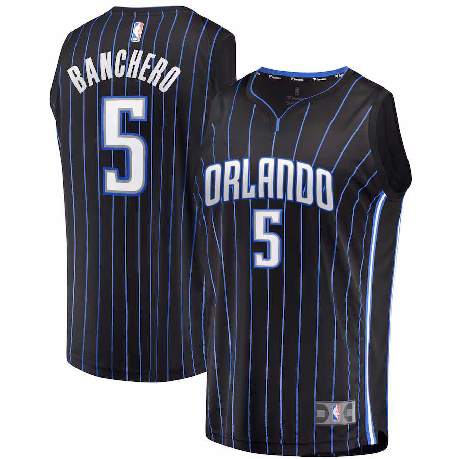 Men's Orlando Magic Paolo Banchero Fanatics Black Fast Break Replica Player Jersey - Icon Edition - Puhuasuan