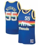 Men's Denver Nuggets Dikembe Mutombo Mitchell & Ness Blue 1991/92 Hardwood Classics Swingman Jersey - Puhuasuan