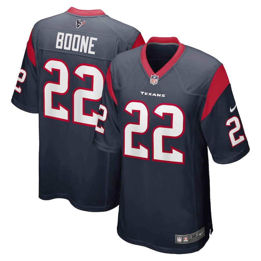 Men's Houston Texans Mike Boone Nike Navy Game Player Jersey - Puhuasuan