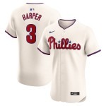 Men's Philadelphia Phillies Bryce Harper Nike Cream Alternate Elite Player Jersey - Puhuasuan