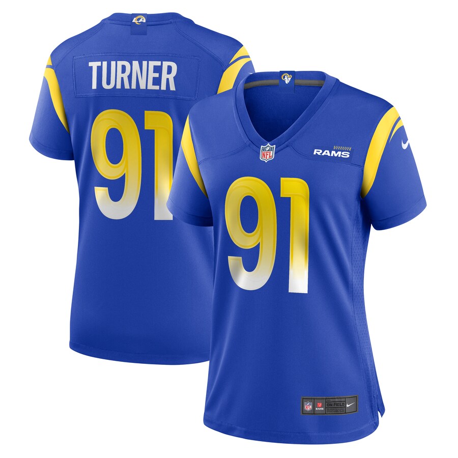 Women's Los Angeles Rams Kobie Turner Nike Royal Home Game Jersey - Puhuasuan