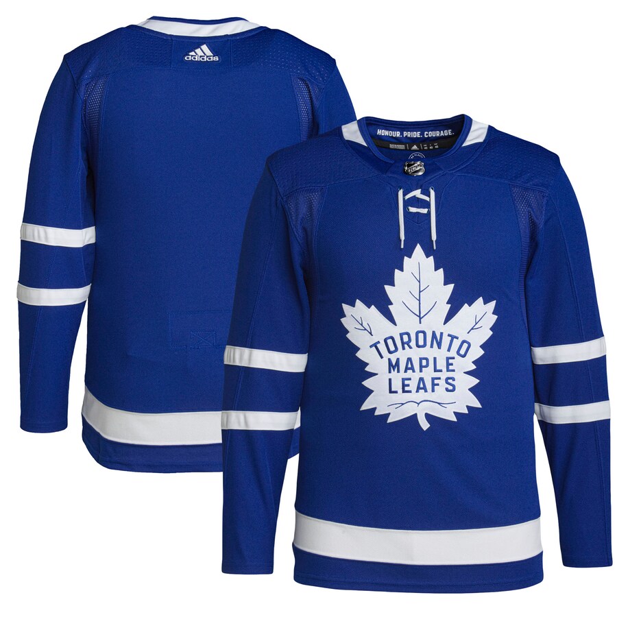 Men's Toronto Maple Leafs adidas Royal Home Primegreen Authentic Pro Jersey - Puhuasuan