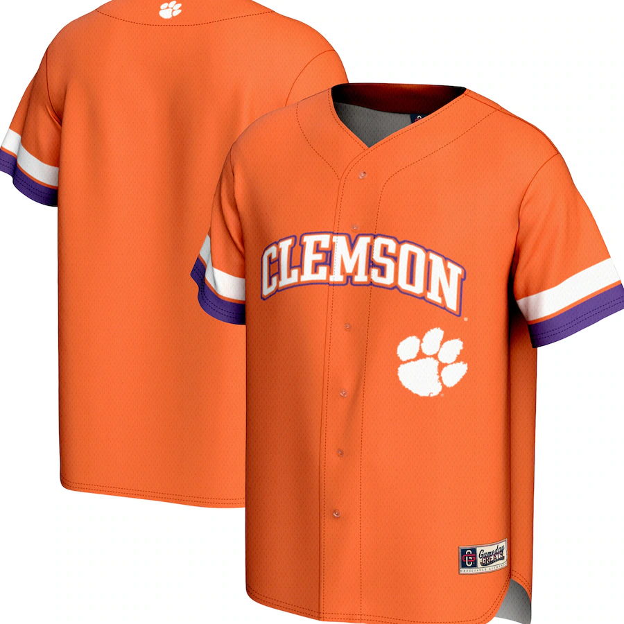 Youth  GameDay Greats Orange Clemson Tigers Spirit Baseball Jersey - Puhuasuan