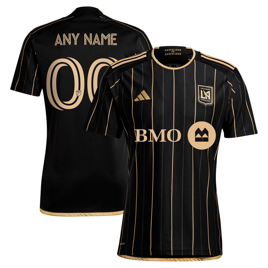 Men's LAFC  adidas Black 2024 Primary Replica Custom Jersey - Puhuasuan