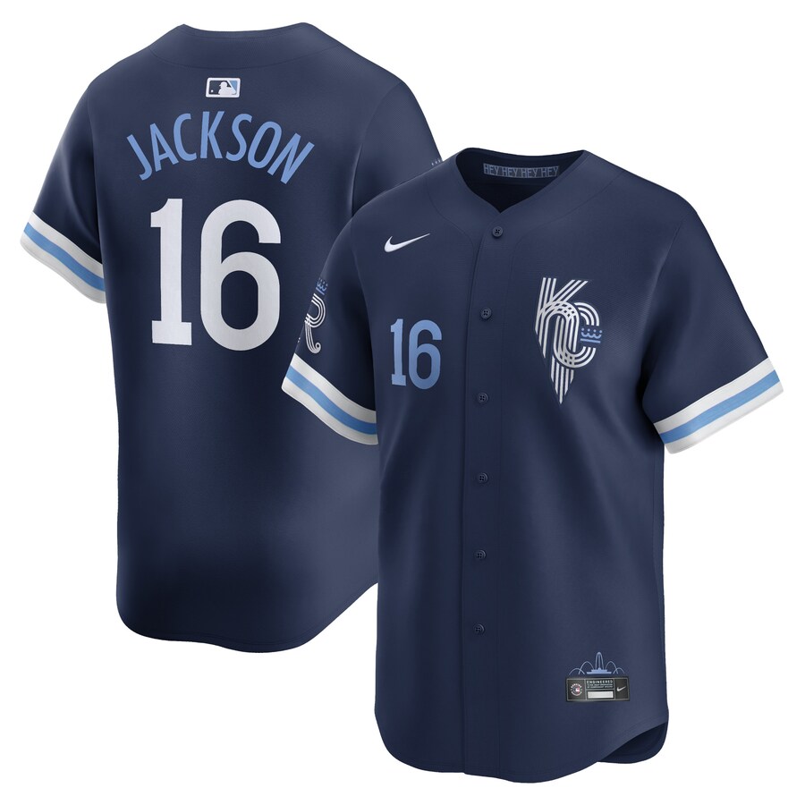 Men's Kansas City Royals Bo Jackson Nike Navy City Connect Retired Player Jersey - Puhuasuan