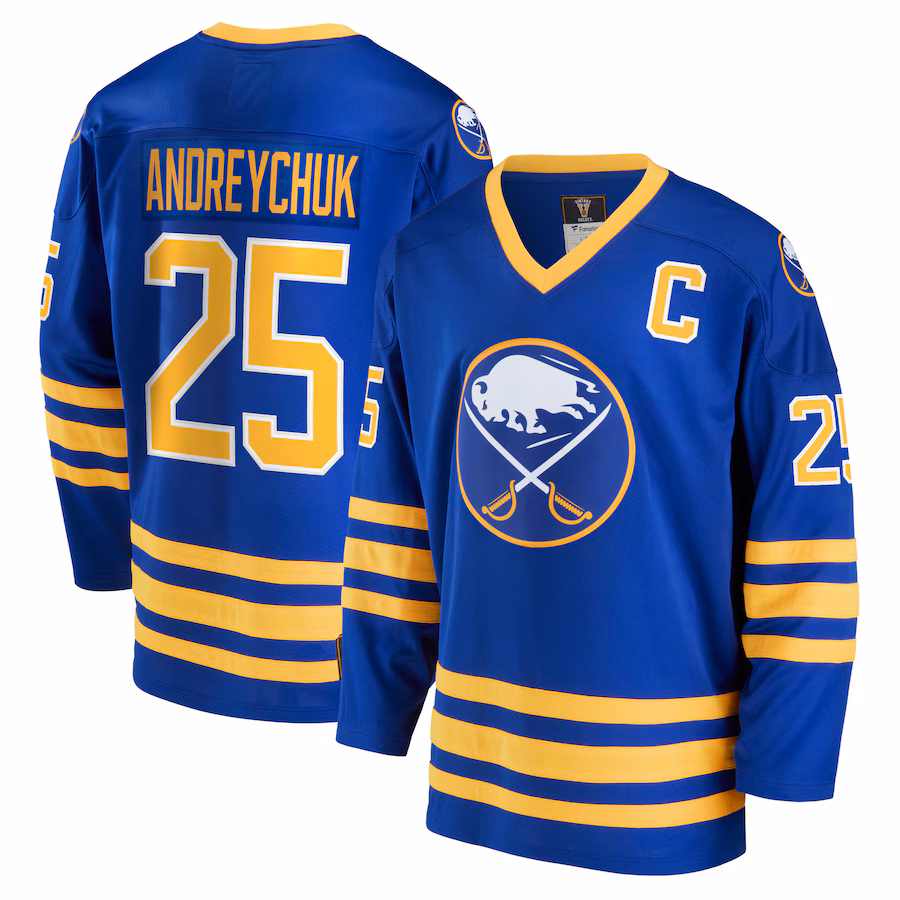 Men's Buffalo Sabres Dave Andreychuk Fanatics Royal Breakaway Retired Player Jersey - Puhuasuan