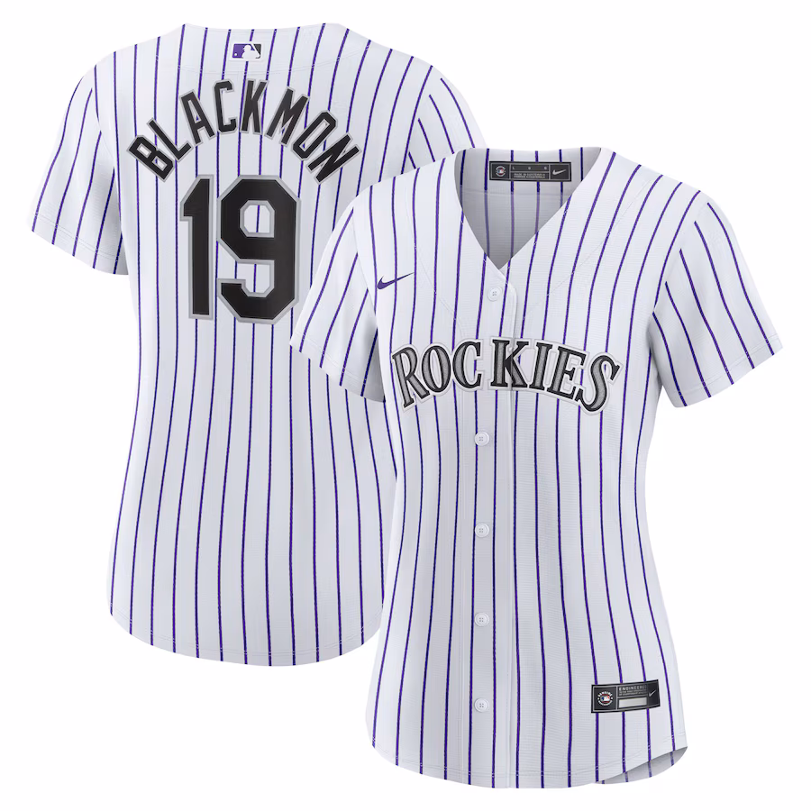 Women's Colorado Rockies Charlie Blackmon Nike White Home Replica Player Jersey - Puhuasuan