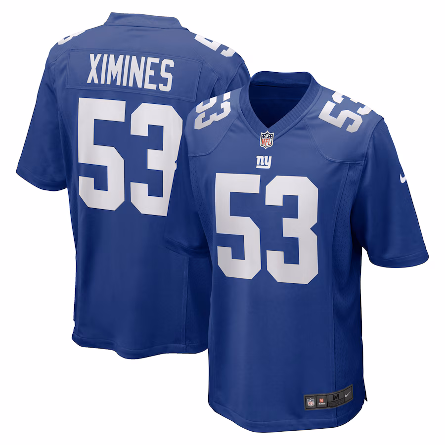 Men's New York Giants Oshane Ximines Nike Royal Game Jersey - Puhuasuan