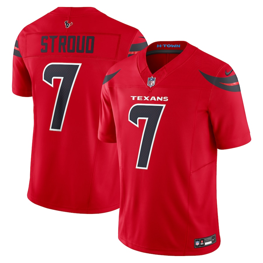 Men's Houston Texans C.J. Stroud Nike Red Alternate Vapor F.U.S.E. Limited Jersey - Puhuasuan
