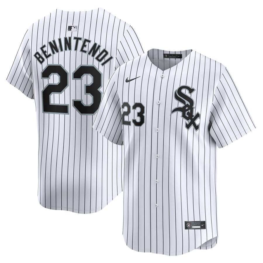 Men's Chicago White Sox Andrew Benintendi Nike White Road Limited Player Jersey - Puhuasuan
