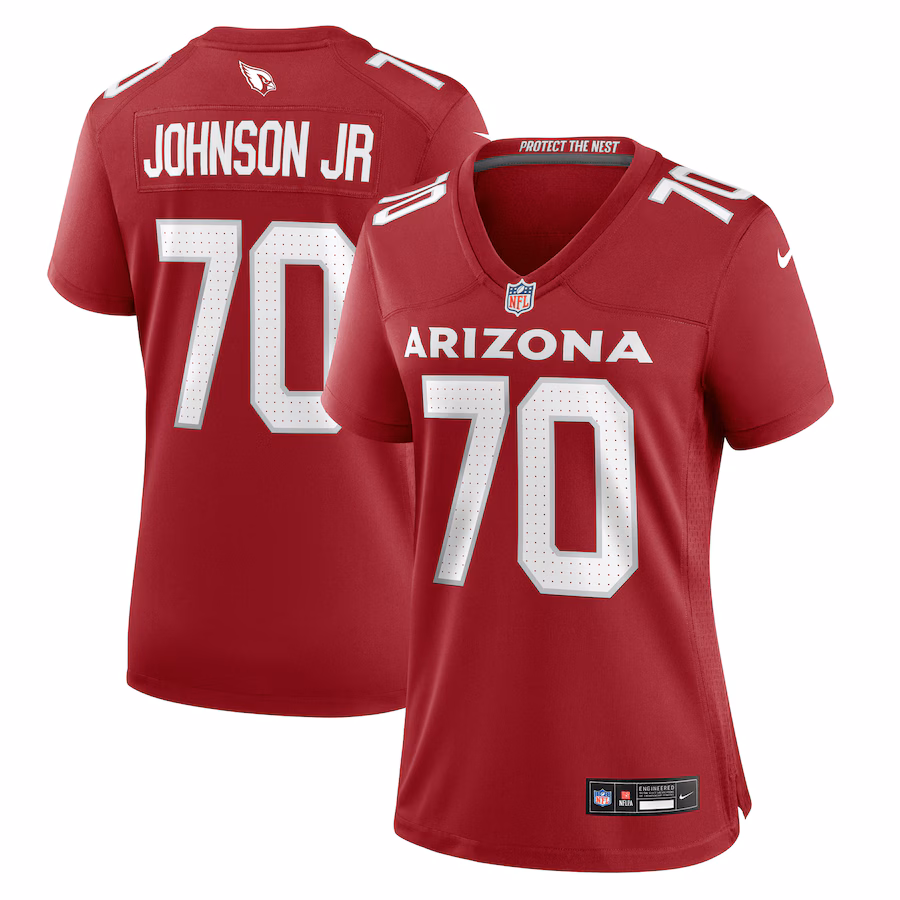 Women's Arizona Cardinals Paris Johnson Jr. Nike Cardinal Game Jersey - Puhuasuan