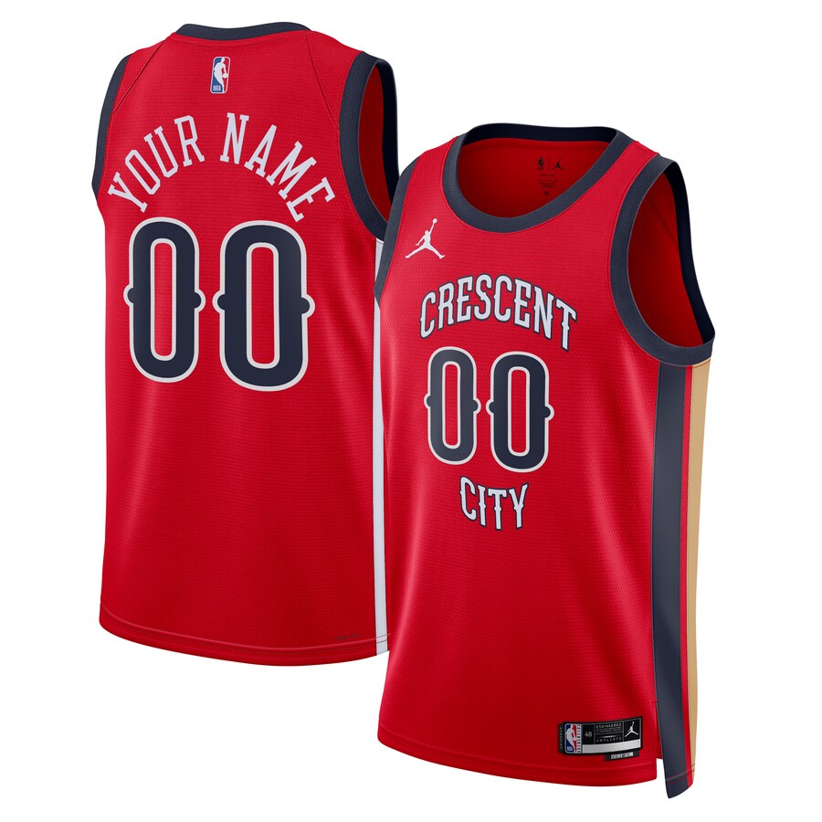Unisex New Orleans Pelicans  Jordan Brand Red Swingman Custom Jersey - Statement Edition - Puhuasuan